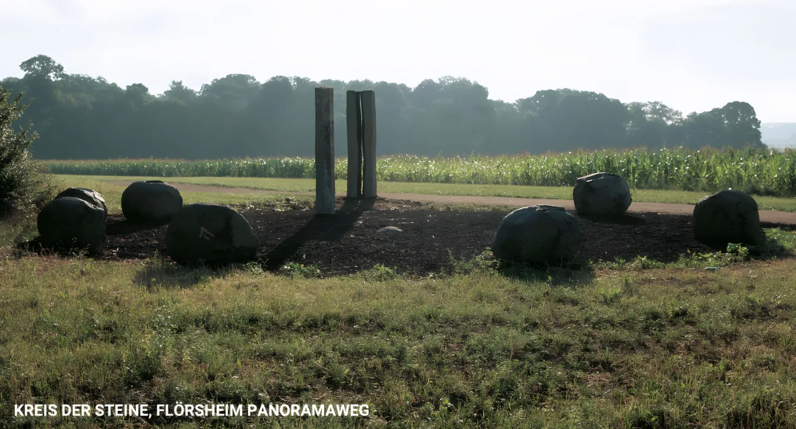 Skulpturenweg an der Regionalpark-Rundroute bei Wicker
