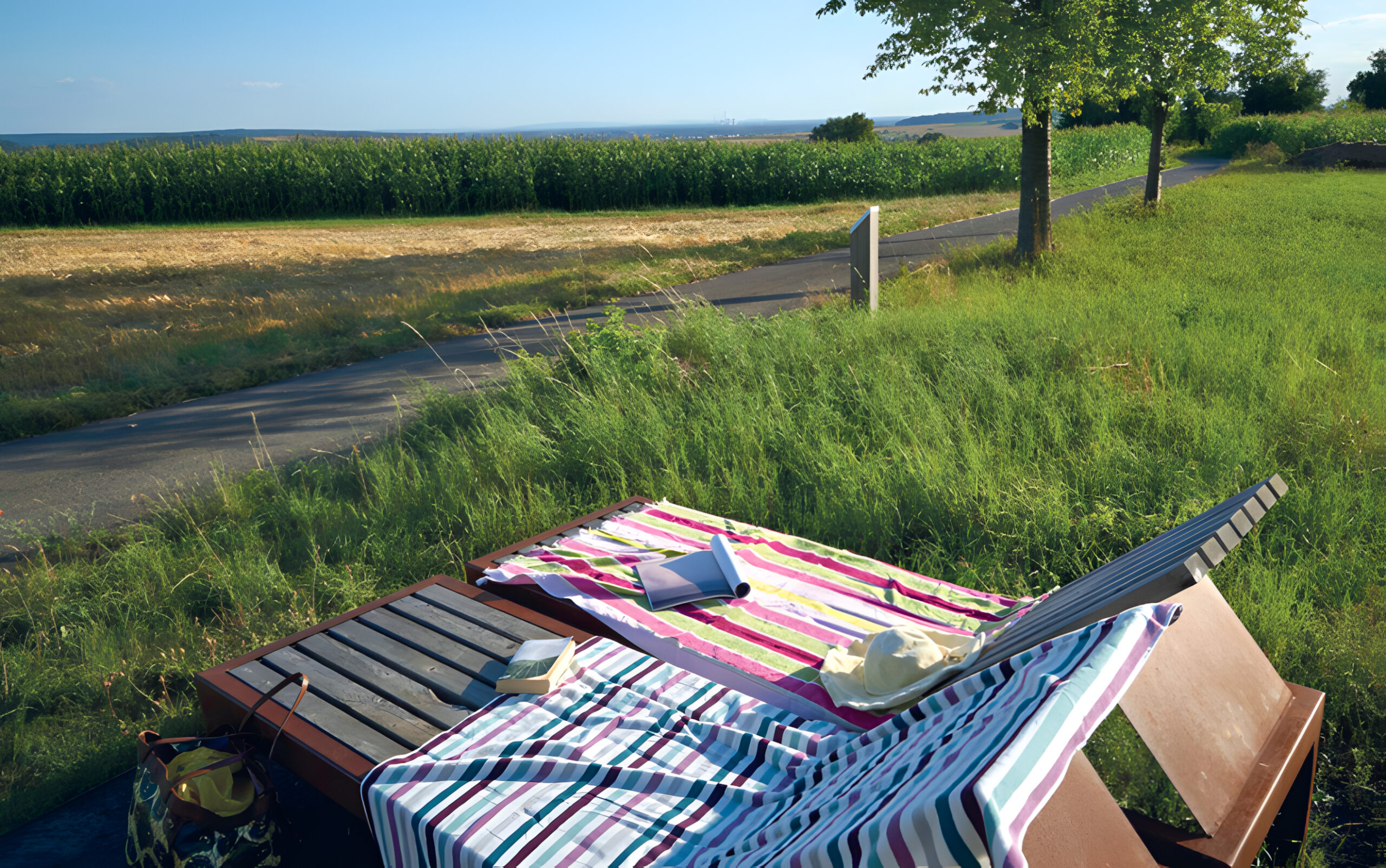 Der Blick von der Sonnenterrasse Bild Freizeitkarte