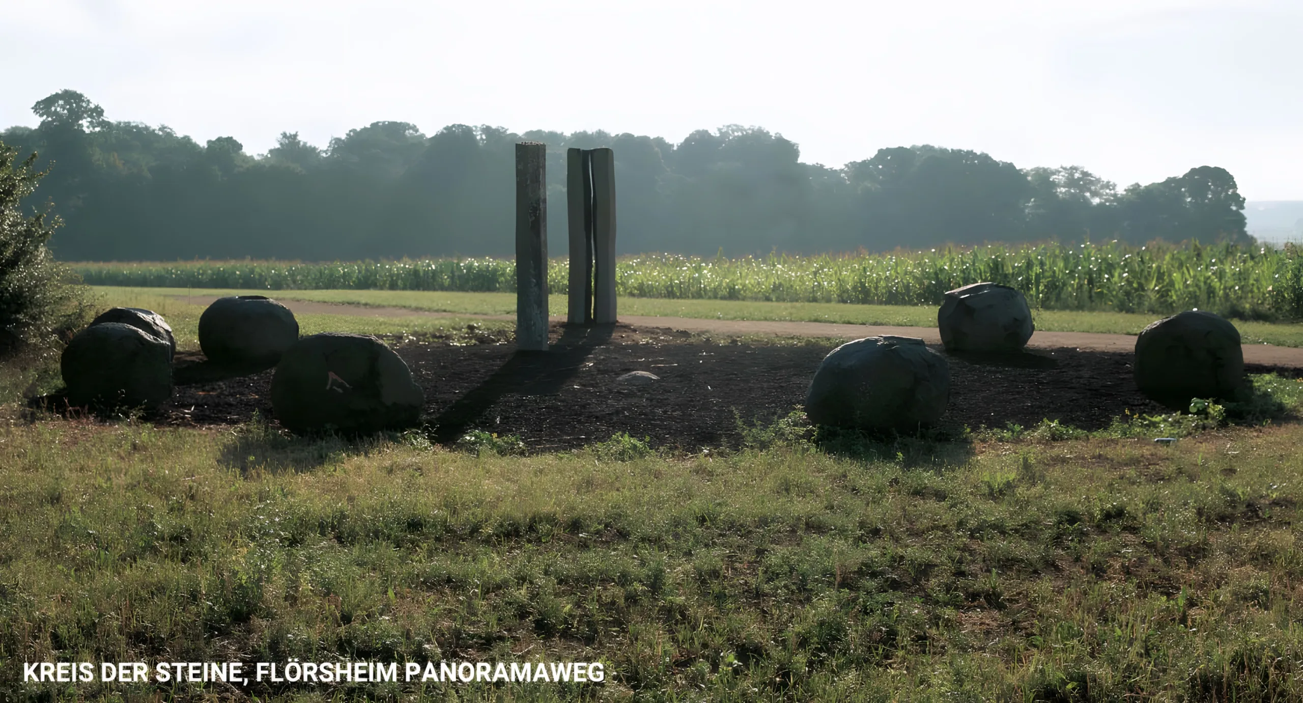 Panoramaweg: Kreise der Steine und Ost-Stelen, Flörsheim