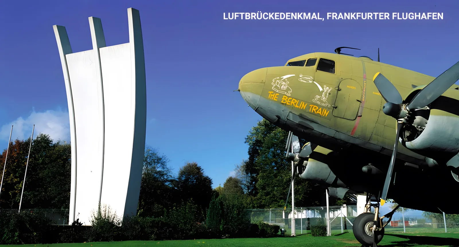 Luftbrückendenkmal am Flughafen Frankfurt