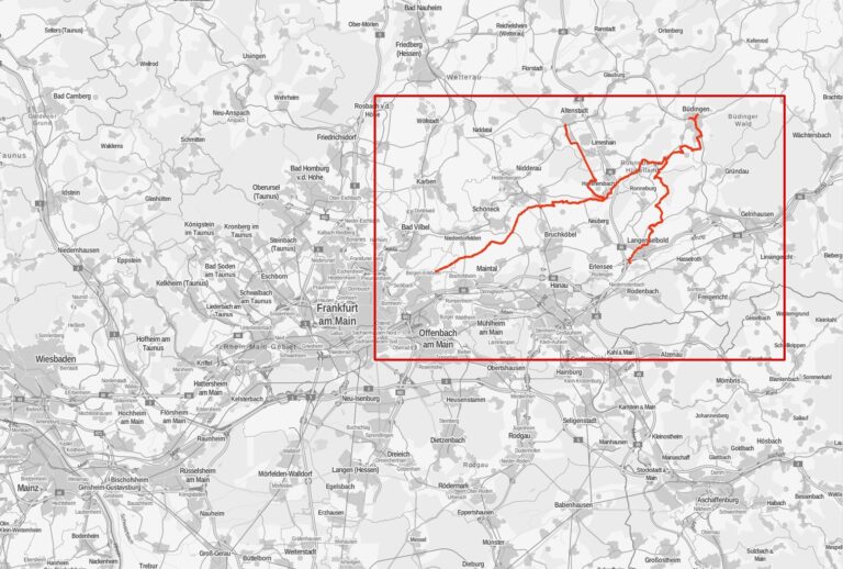 Übersicht hohestrasse ysenburgroute limesroute (1)